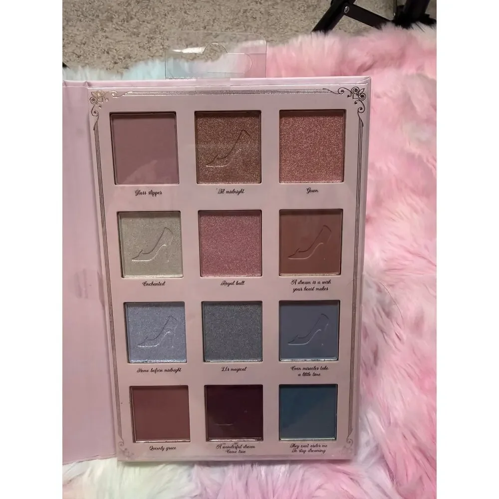 NWT Taste Beauty Disney Cinderella Pink 12-Shade Palette 0.81 oz